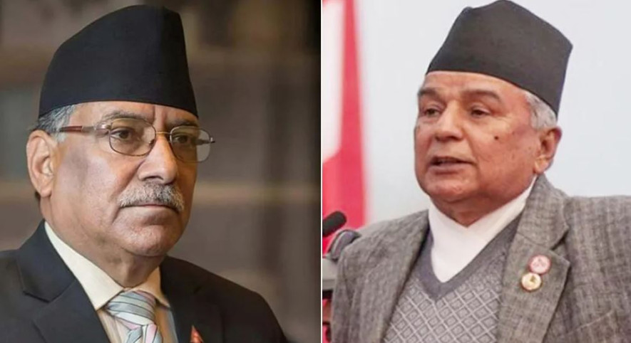 प्रधानमन्त्री दाहाल  र कांग्रेसका वरिष्ठ नेता पौडेलबीच  भेटवार्ता